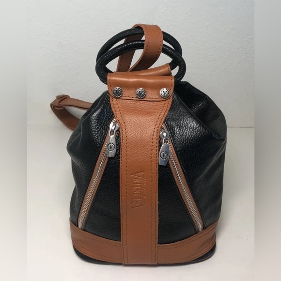 Valentina black made in Italy leather convertible sling…. - Picture 3 of 11